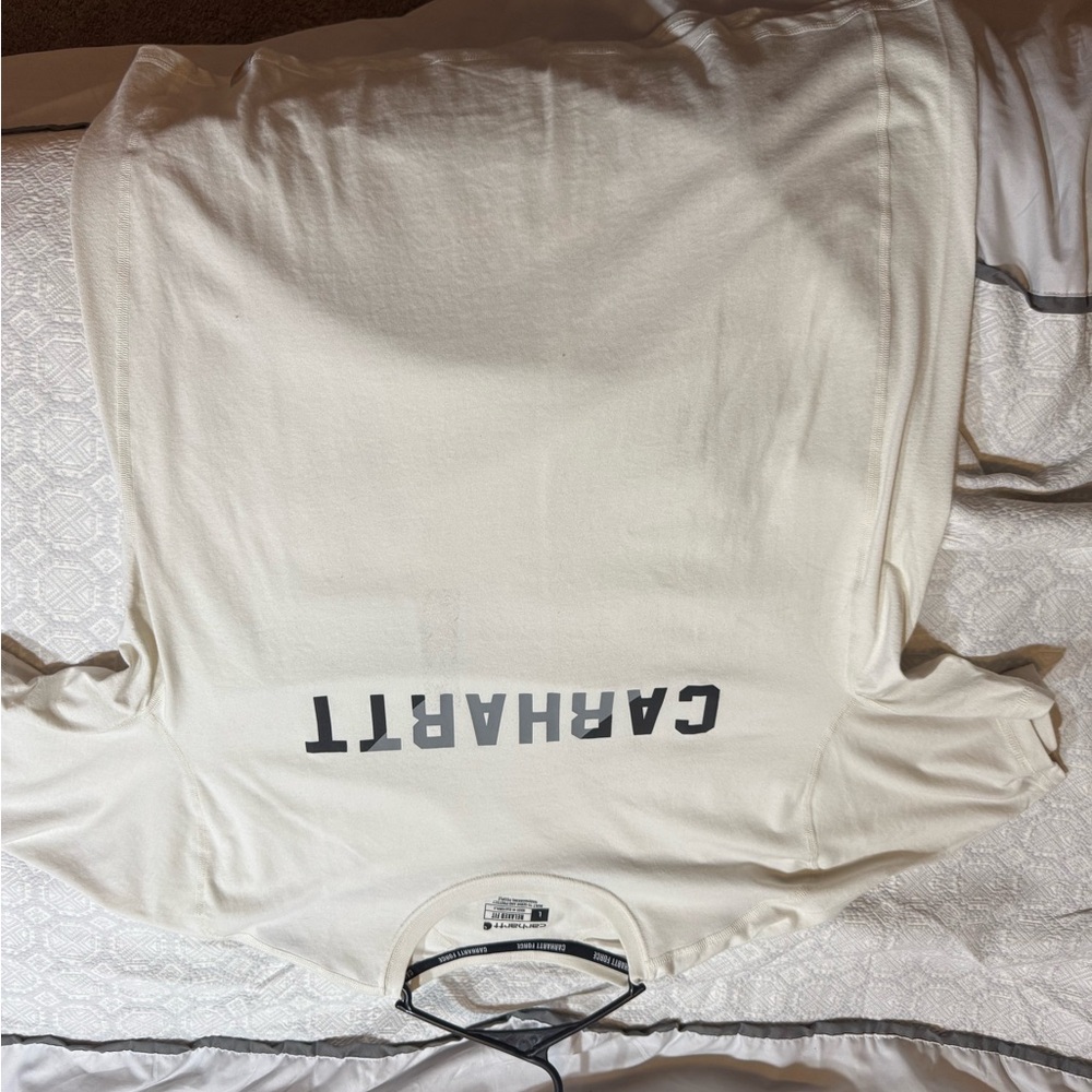 Carhartt Cream T-Shirt with Logo Band